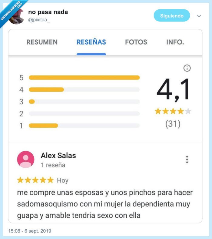 rese&ntilde;a,directo,dependienta