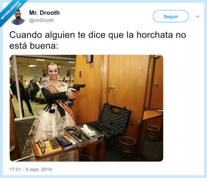 horchata,che,valencia,pistolas