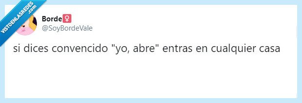 timbre,yo abre,siempre cuela