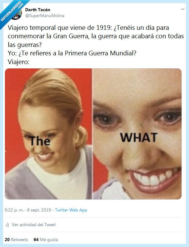 gran guerra,primera guerra mundial,viajero,tiempo