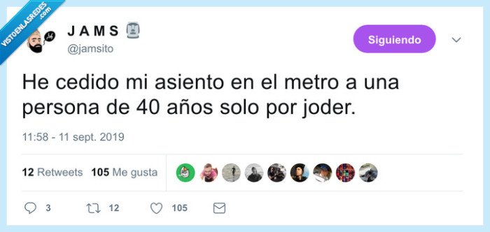 ceder,asiento,joder,40 años
