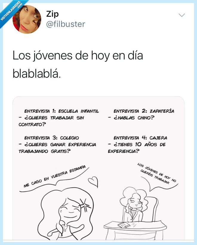 Nini,milenial,trabajo,indignaci&oacute;n,vida