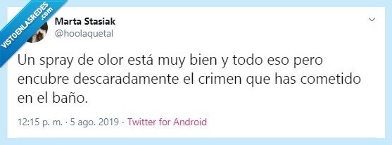 Twitter,olor,spray,ba&ntilde;o,crimen