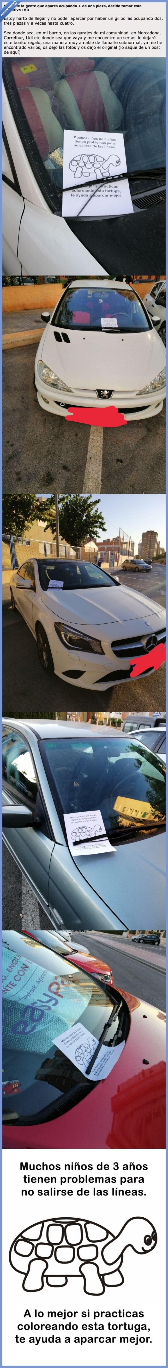 forocoches,tortuga,cartel,aparcar,coche