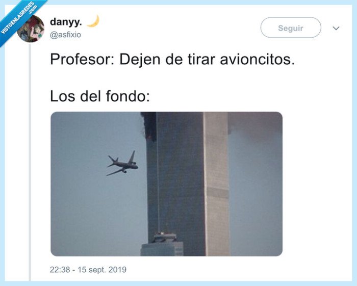 clase,malos,ultima fila,los del fondo,torres gemelas,avioncitos