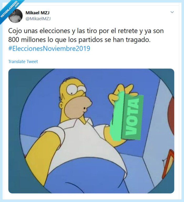 Elecciones España Noviembre 2019 OtraVez Dinero Malgastado NoAcuerdo PartidosPoliticos Verguenza