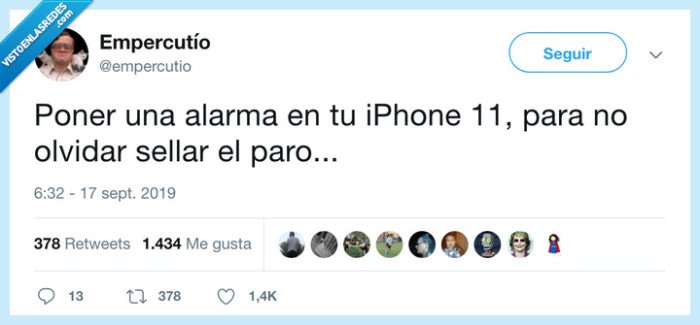 alarma,iphone 11,paro,sellar