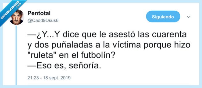 futbolín,ruleta,victima