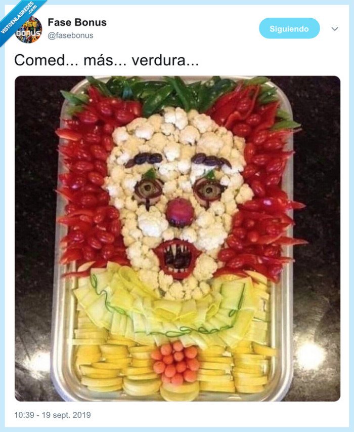 it,payaso,verdura,comer