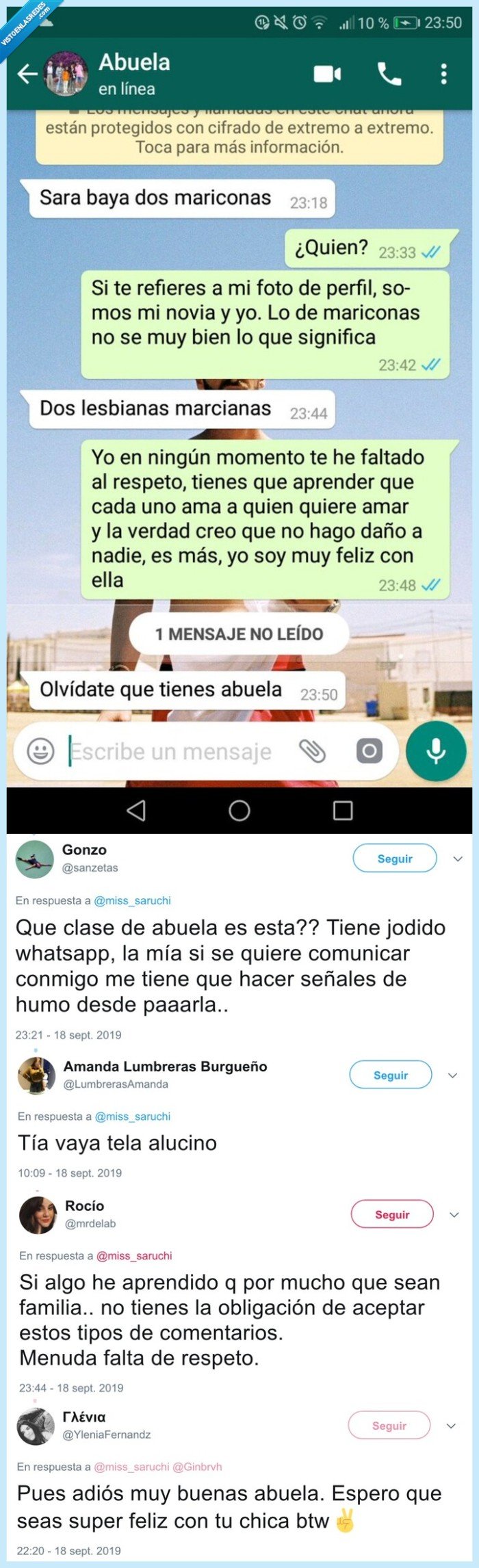 novia,lesbianas,abuela,prejuicios