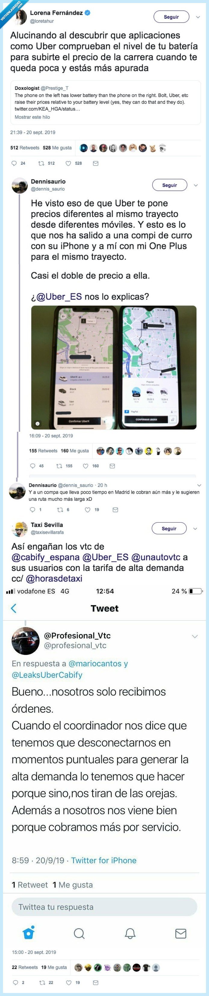 uber,timo,dinero,precio,modificar