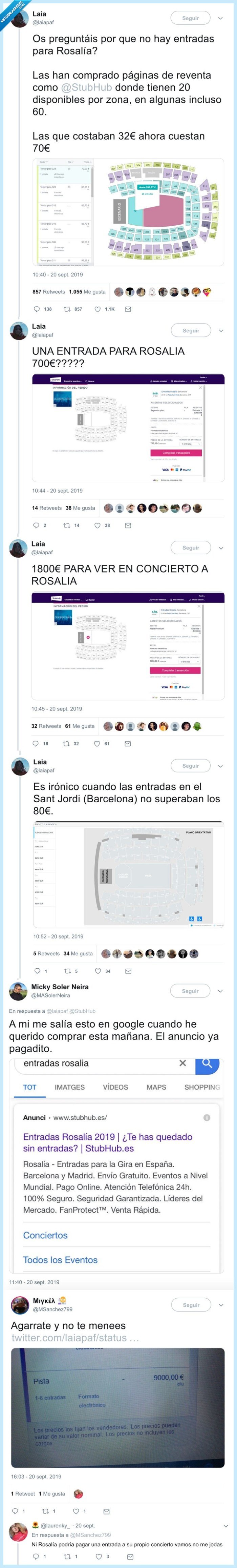 rosalía,entradas,concierto,vergüenza