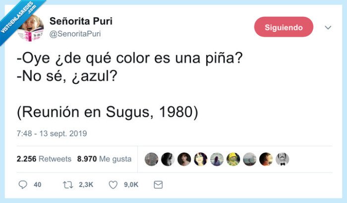 sugus,color azul,reunión
