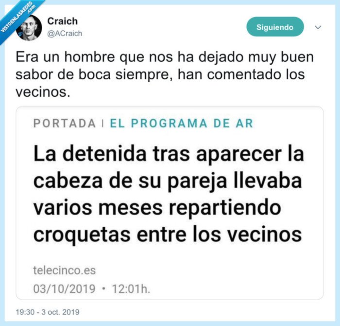 croquetas,detenida,mujer,cabeza,decapitar