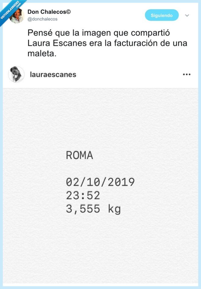 facturación,maleta,roma,risto mejide,laura escanes