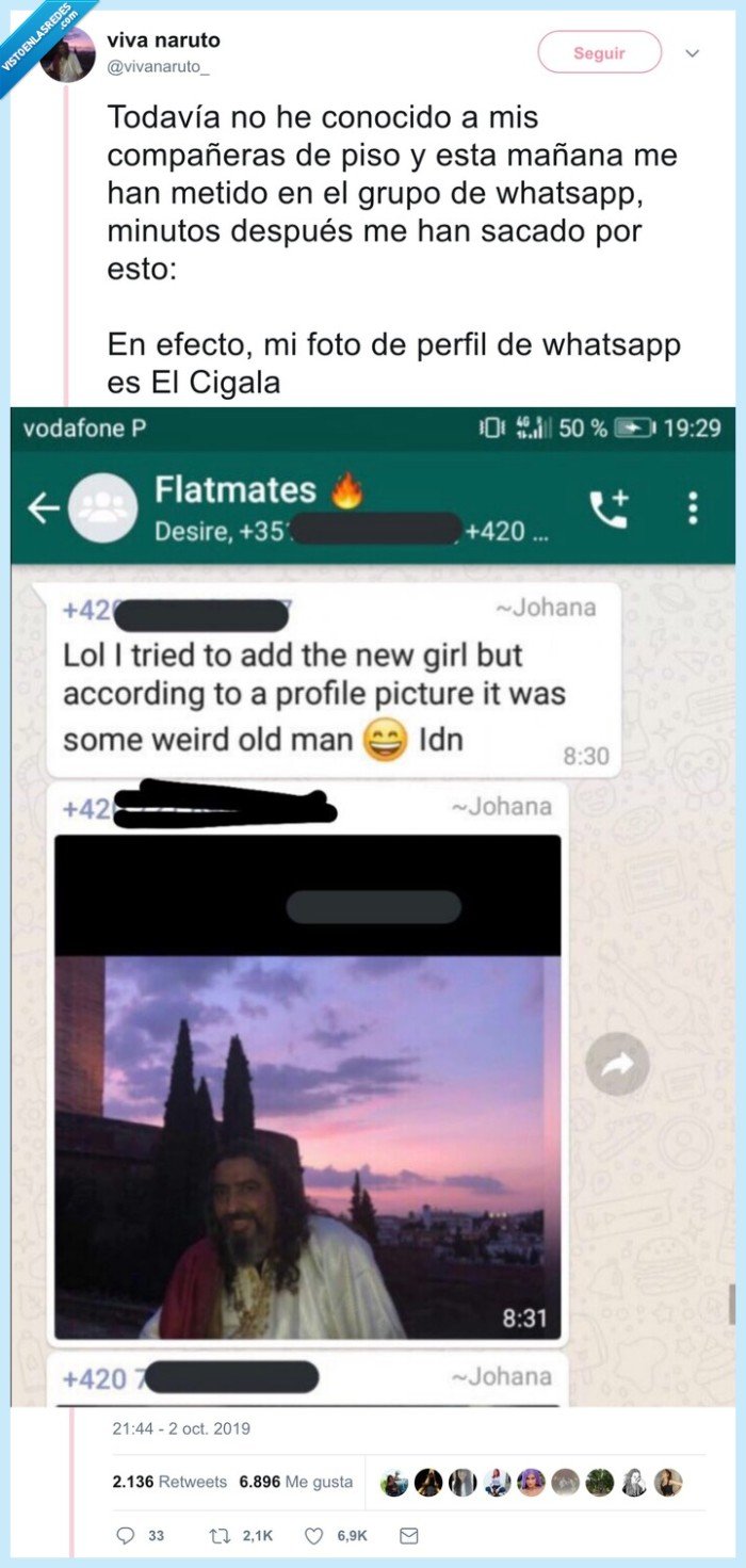 el cigala,cigala,whatsapp,foto de perfil