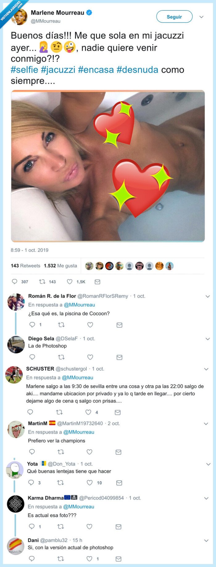 Marlene Mourreau,foto,en bolas