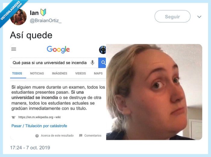 universidad,examen,aprobado,atentado