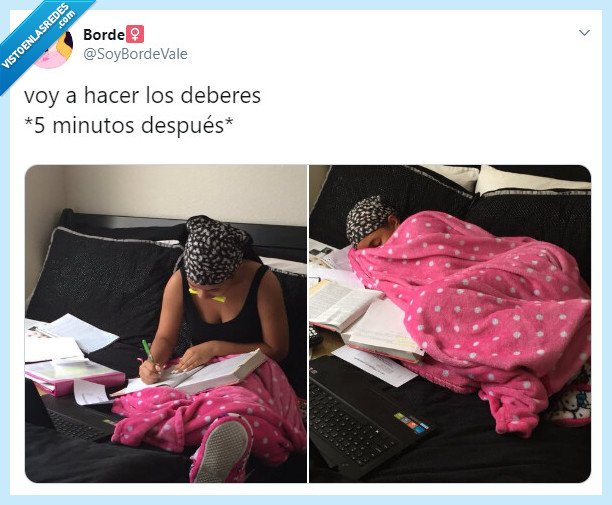 deberes,estudiar,hacer algo,dormir
