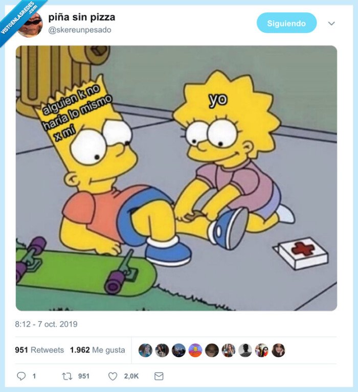 bart,lisa,curar,hacer algo por alguien