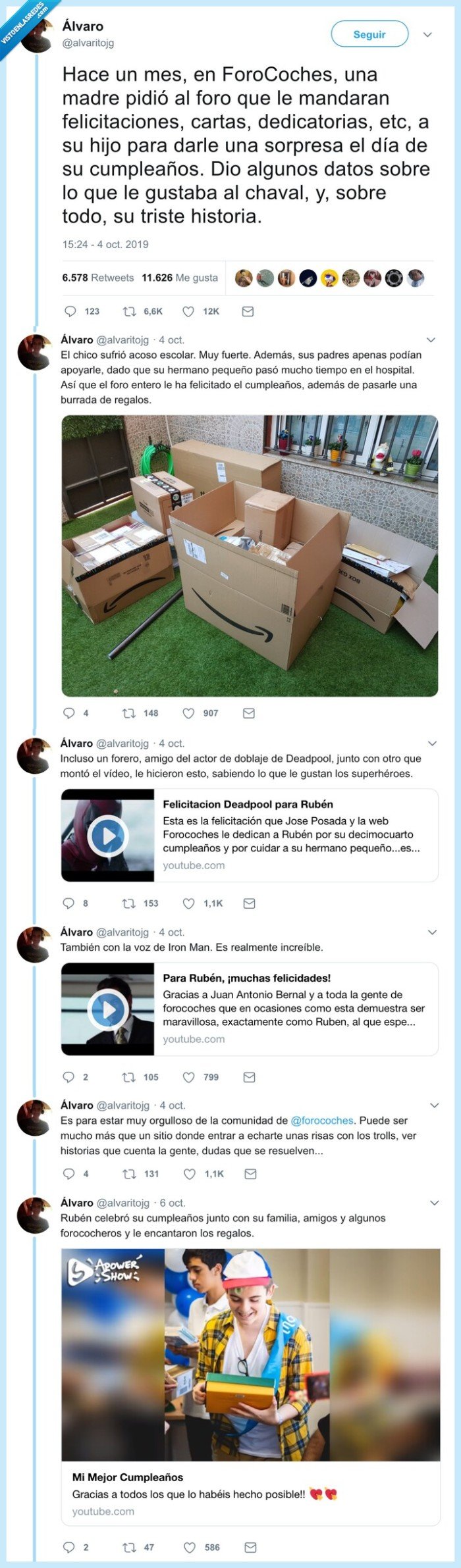 forocoches,ayuda,niño,bullying,regalo,cumpleaños,detalle