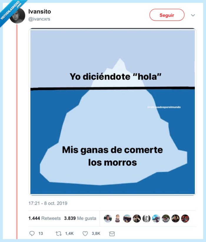 iceberg,timidez,hola,comer el morro