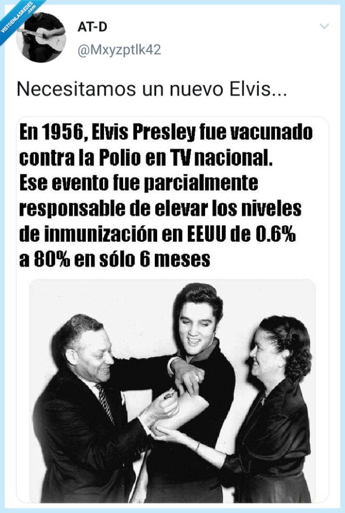 Elvis,vacunas,polio,Mxyzptlk42