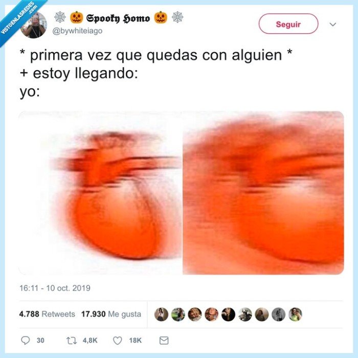 nervios,corazón a mil,quedar,cita