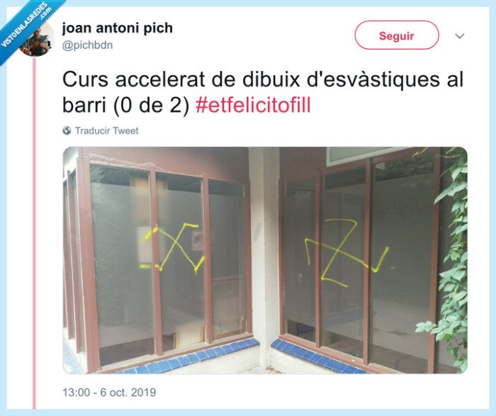 pintadas,nazis,esvásticas