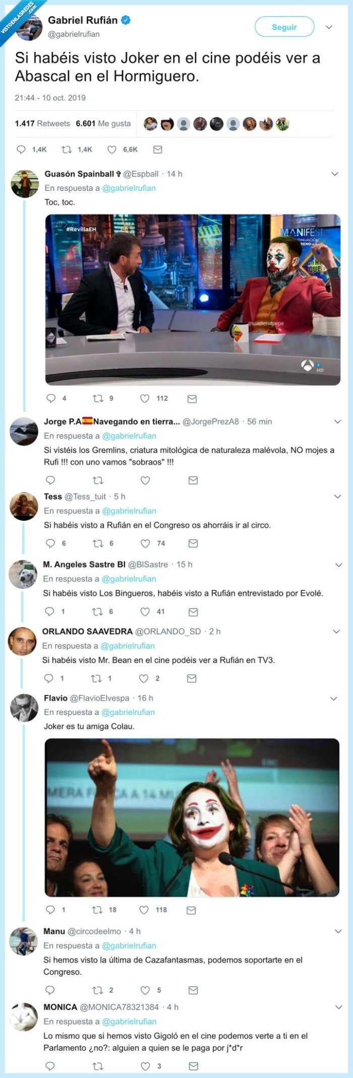 gabriel rufián,joker,el hormiguero,voz,abascal