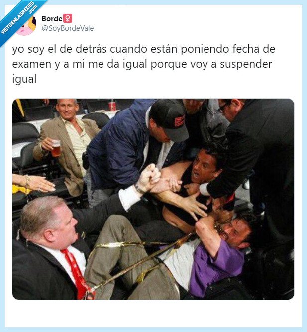 examen,suspender,da igual dia