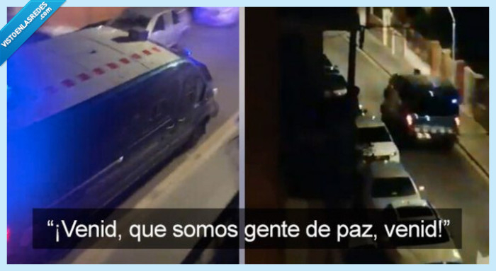 529445 - El genial montaje del Joker con el vídeo de una furgoneta de los Mossos: “¡Venid, que somos gente de paz, venid!”