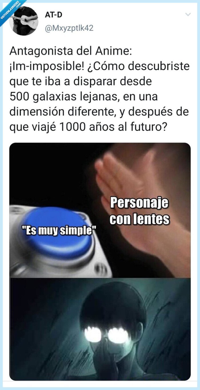 Anime,personaje con gafas