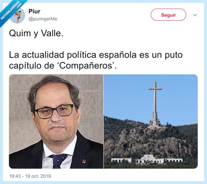 quim torra,valle de los caídos,compañeros