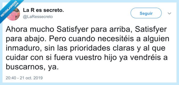 satisfier,hombres,mujeres,necesidad,madurez