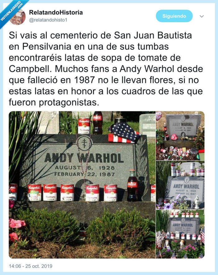 campbell,lata,andy warhol,cementerio