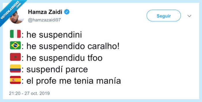 manía,profesor,suspender,examen