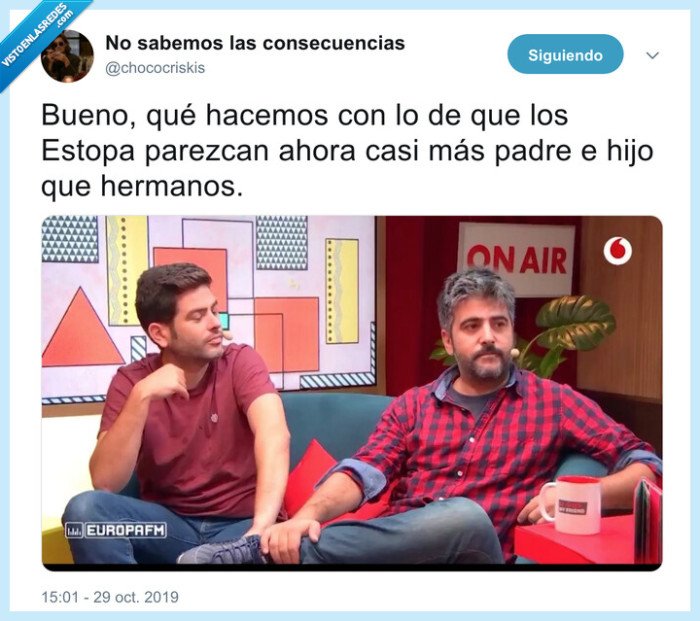 estopa,envejecer,muñoz,hermanos,padre e hijo