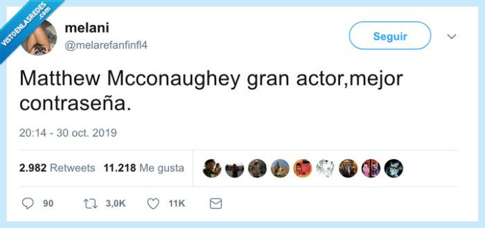 Mcconaughey,contraseña