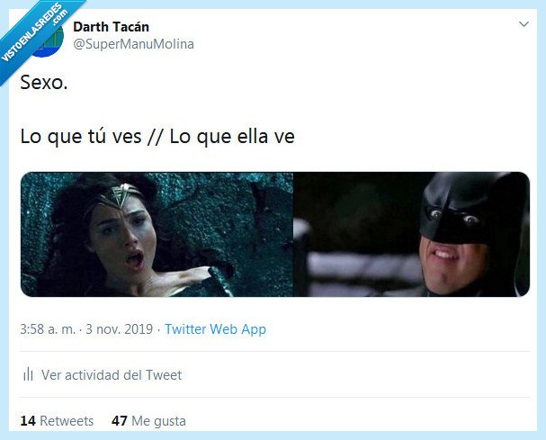 batman,wonder woman,cara,ella,él,ver