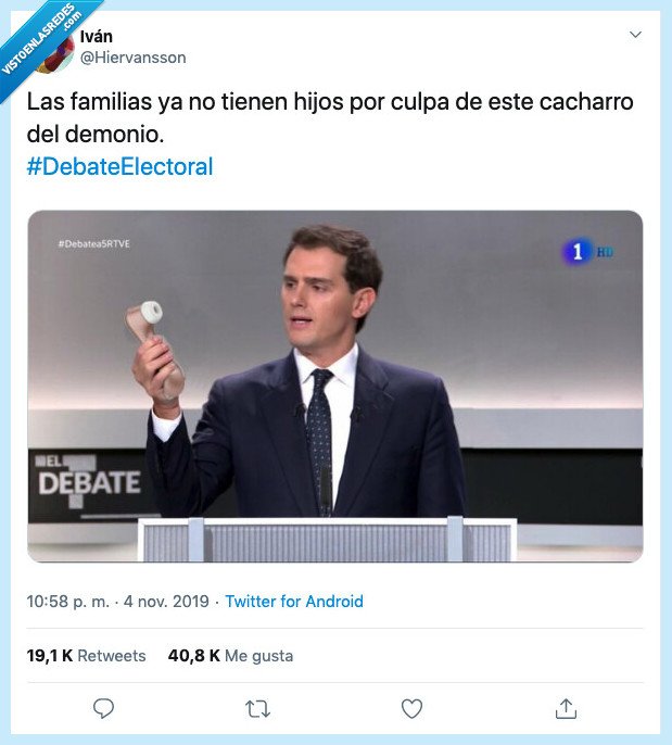 satisfy,pareja,hijo,aparato,cacharro,demonio,Albert Rivera,debate