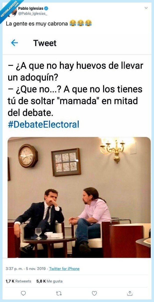 pablo iglesias,manada,albert rivera,adoquin,piedra,meme,debate