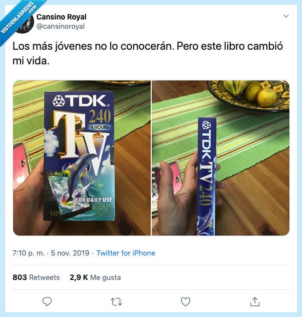 video,cinta,vhs,libro