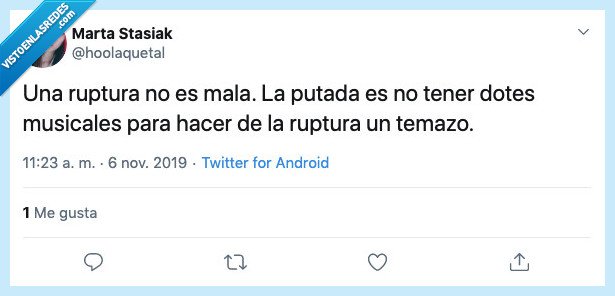Twitter,amor,ruptura,canción,música,temazo