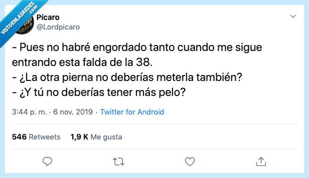 engordar,talla,pierna,falda,pelo