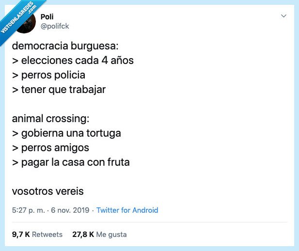 democracia,voto,policia,perro,trabajar,fruta,pagar,animal crossing