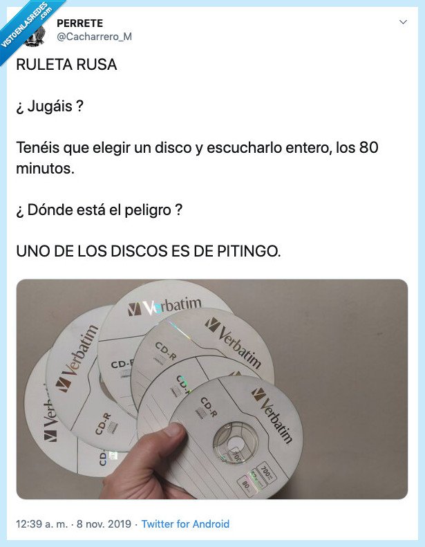 ruleta,rusa,cd,disco,pitingo,oir