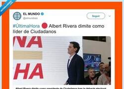 Enlace a Albert Rivera dimite como líder de Ciudadanos, por @pixitaa_