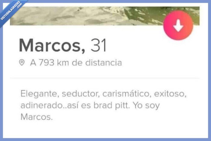 tinder,brad pitt,ligar