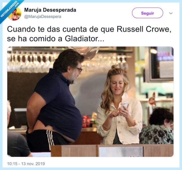 russel crowe,rellenito,pasado de peso